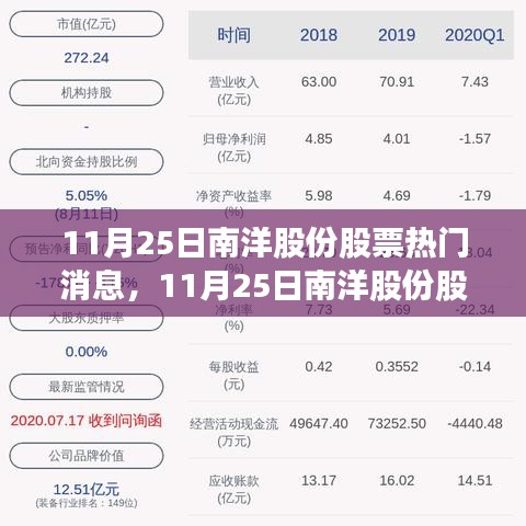 11月25日南洋股份股票热门消息全面解析与介绍