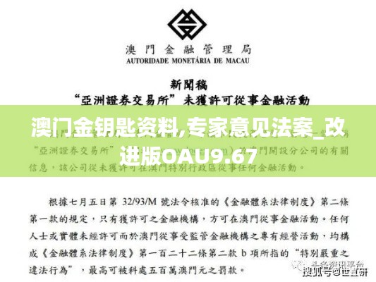 澳门金钥匙资料,专家意见法案_改进版OAU9.67