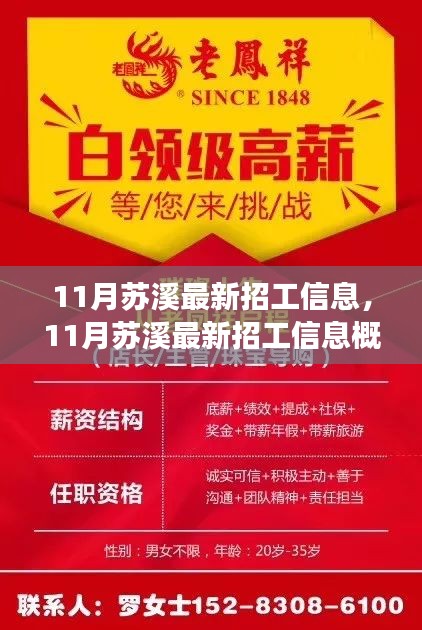 11月苏溪最新招工信息概览，职业机会与发展前景探讨