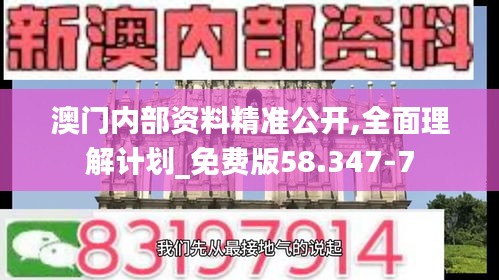 澳门内部资料精准公开,全面理解计划_免费版58.347-7