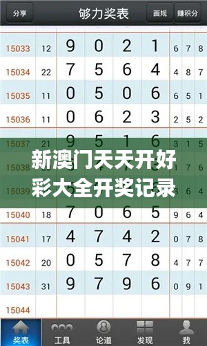 新澳门天天开好彩大全开奖记录,实证说明解析_android36.455-7