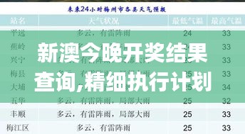 新澳今晚开奖结果查询,精细执行计划_安卓款17.445-3