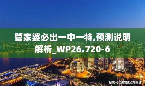 管家婆必出一中一特,预测说明解析_WP26.720-6