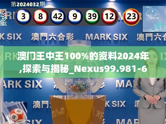 澳门王中王100%的资料2024年,探索与揭秘_Nexus99.981-6