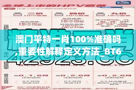 澳门平特一肖100%准确吗,重要性解释定义方法_BT65.163-1