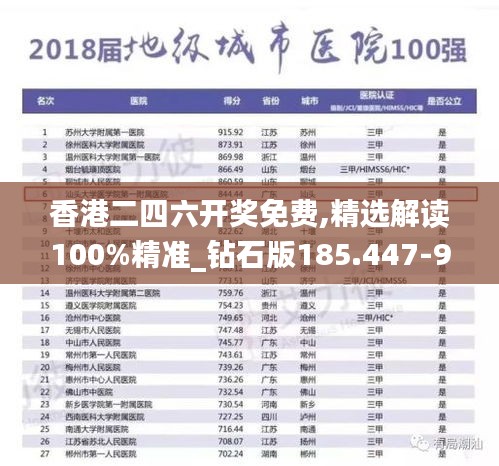 香港二四六开奖免费,精选解读100%精准_钻石版185.447-9