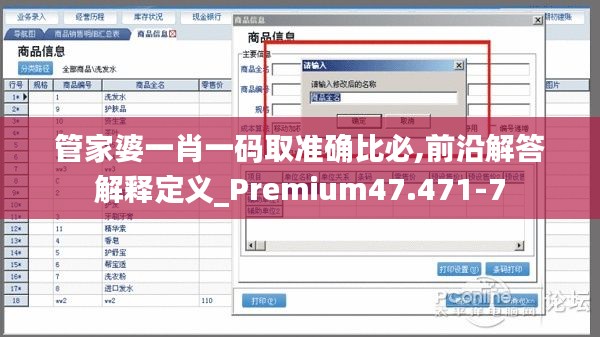 管家婆一肖一码取准确比必,前沿解答解释定义_Premium47.471-7