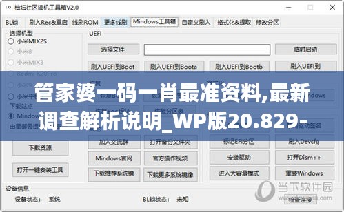 管家婆一码一肖最准资料,最新调查解析说明_WP版20.829-7