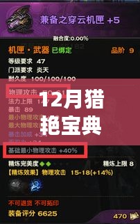 最新章节揭秘，12月猎艳宝典深度评测与介绍