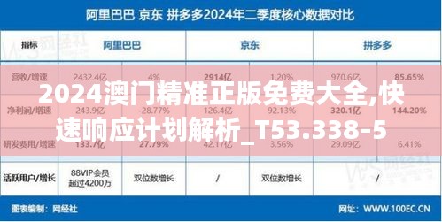 2024澳门精准正版免费大全,快速响应计划解析_T53.338-5