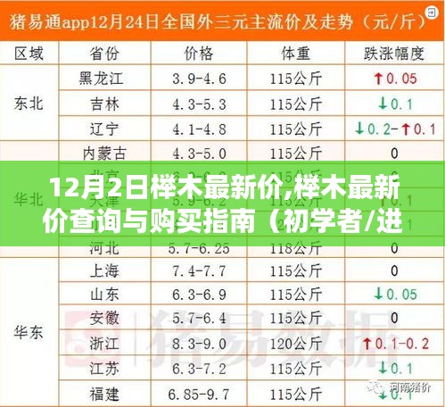 12月2日榉木最新价格及购买指南，适合初学者与进阶用户的查询与购买参考