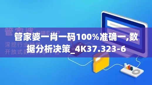 管家婆一肖一码100%准确一,数据分析决策_4K37.323-6