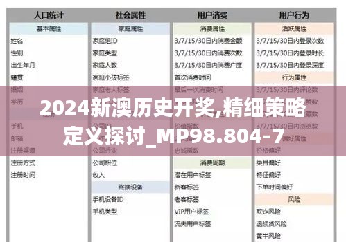 2024新澳历史开奖,精细策略定义探讨_MP98.804-7