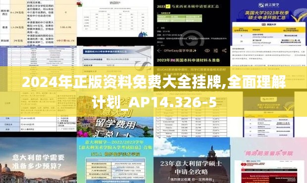 2024年正版资料免费大全挂牌,全面理解计划_AP14.326-5