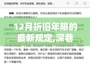 深巷藏珍揭秘，探寻特色小店背后的折旧新纪元——最新折旧年限规定解析