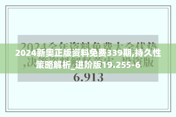 2024新奥正版资料免费339期,持久性策略解析_进阶版19.255-6