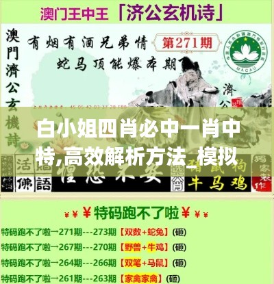 白小姐四肖必中一肖中特,高效解析方法_模拟版114.383