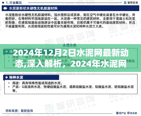 2024年水泥网最新动态解析及评测介绍