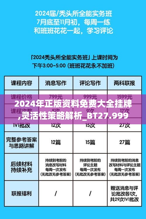 2024年正版资料免费大全挂牌,灵活性策略解析_BT27.999