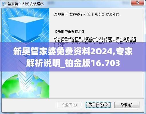 新奥管家婆免费资料2O24,专家解析说明_铂金版16.703