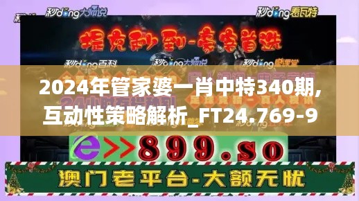 2024年管家婆一肖中特340期,互动性策略解析_FT24.769-9