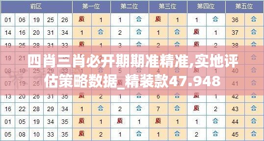 四肖三肖必开期期准精准,实地评估策略数据_精装款47.948