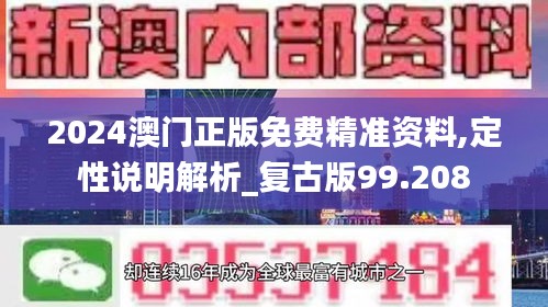 2024澳门正版免费精准资料,定性说明解析_复古版99.208