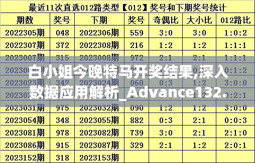 白小姐今晚特马开奖结果,深入数据应用解析_Advance132.844