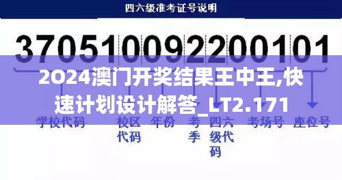 2O24澳门开奖结果王中王,快速计划设计解答_LT2.171