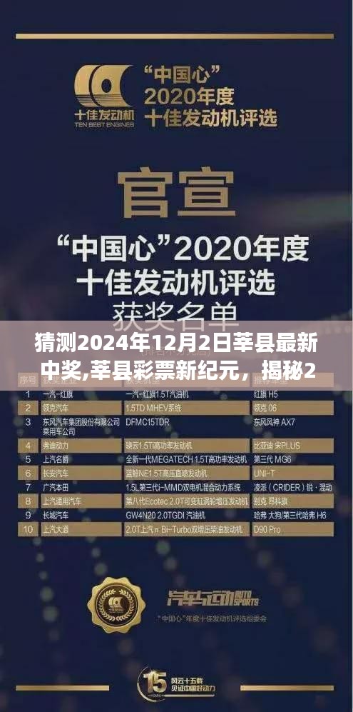 揭秘莘县彩票新纪元，2024年12月2日巨额中奖背后的故事与猜测中奖者揭晓时刻