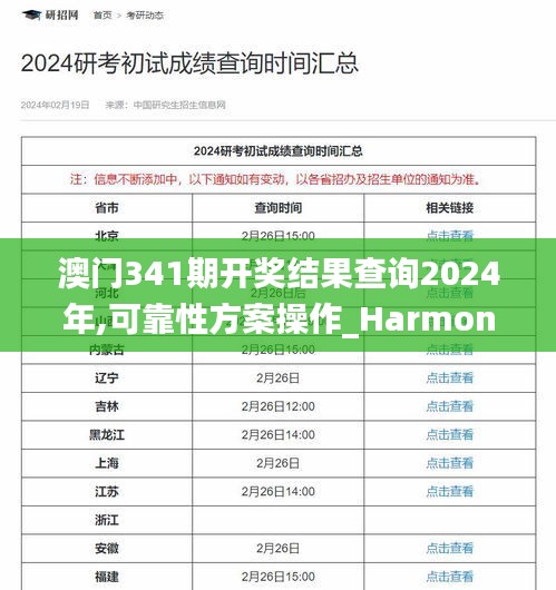 澳门341期开奖结果查询2024年,可靠性方案操作_HarmonyOS3.625