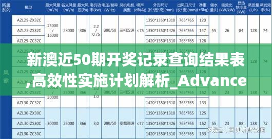 新澳近50期开奖记录查询结果表,高效性实施计划解析_Advanced4.365