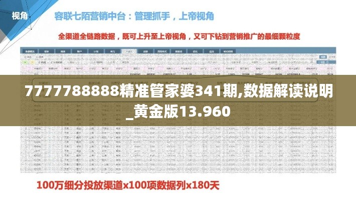 7777788888精准管家婆341期,数据解读说明_黄金版13.960