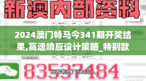 2024澳门特马今341期开奖结果,高速响应设计策略_特别款3.469