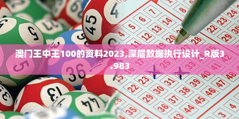 澳门王中王100的资料2023,深层数据执行设计_R版3.983