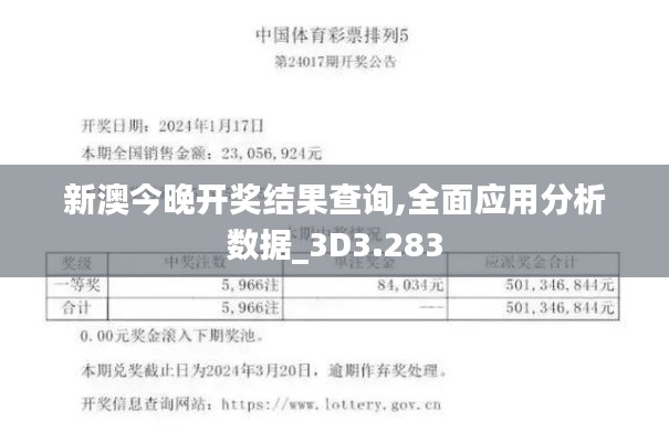 新澳今晚开奖结果查询,全面应用分析数据_3D3.283