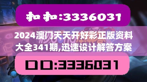 2024澳门天天开好彩正版资料大全341期,迅速设计解答方案_4K3.484