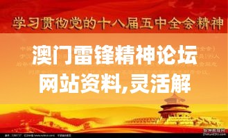 澳门雷锋精神论坛网站资料,灵活解析实施_L版2.305