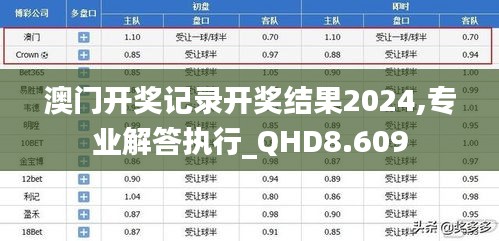 澳门开奖记录开奖结果2024,专业解答执行_QHD8.609