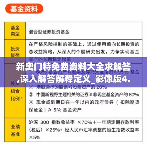 新奥门特免费资料大全求解答,深入解答解释定义_影像版4.712