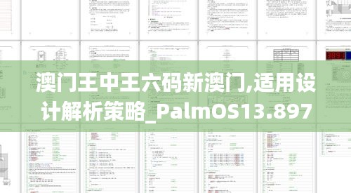 澳门王中王六码新澳门,适用设计解析策略_PalmOS13.897