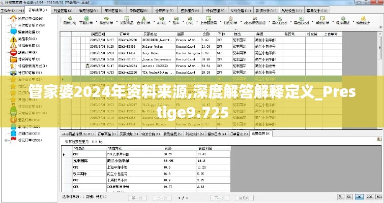 管家婆2024年资料来源,深度解答解释定义_Prestige9.725