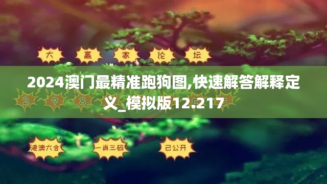 2024澳门最精准跑狗图,快速解答解释定义_模拟版12.217