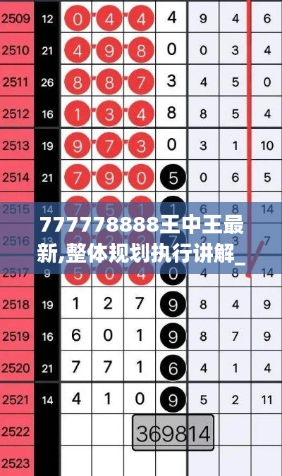 777778888王中王最新,整体规划执行讲解_3K7.991