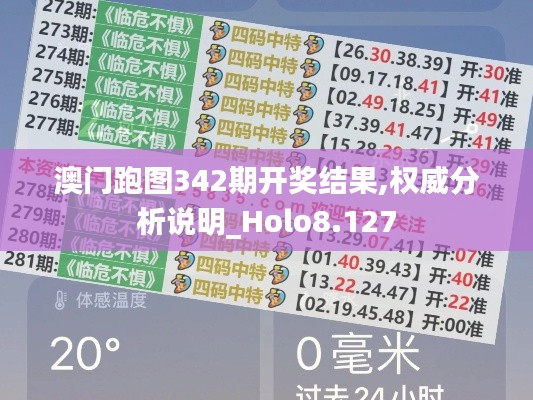 澳门跑图342期开奖结果,权威分析说明_Holo8.127