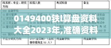 0149400铁l算盘资料大全2023年,准确资料解释定义_Advance18.127