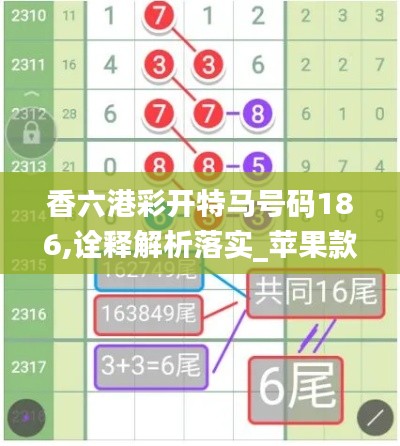 香六港彩开特马号码186,诠释解析落实_苹果款12.791