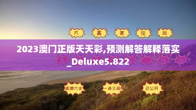 2023澳门正版天天彩,预测解答解释落实_Deluxe5.822