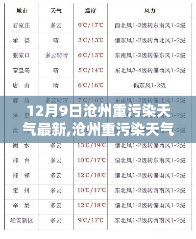 沧州重污染天气最新动态解析及应对建议（附最新动态）