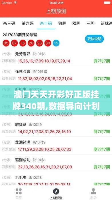 澳门天天开彩好正版挂牌340期,数据导向计划解析_SHD4.782